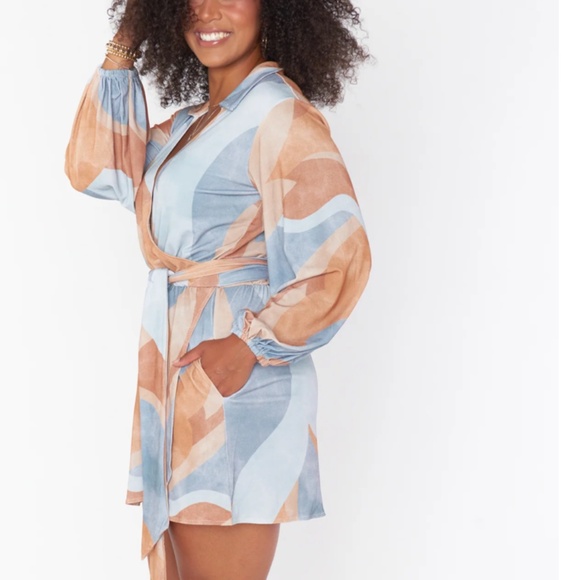 Show Me Your MuMu Patsy Mini Dress in Retro Absract sz xs NWT - Picture 4 of 5